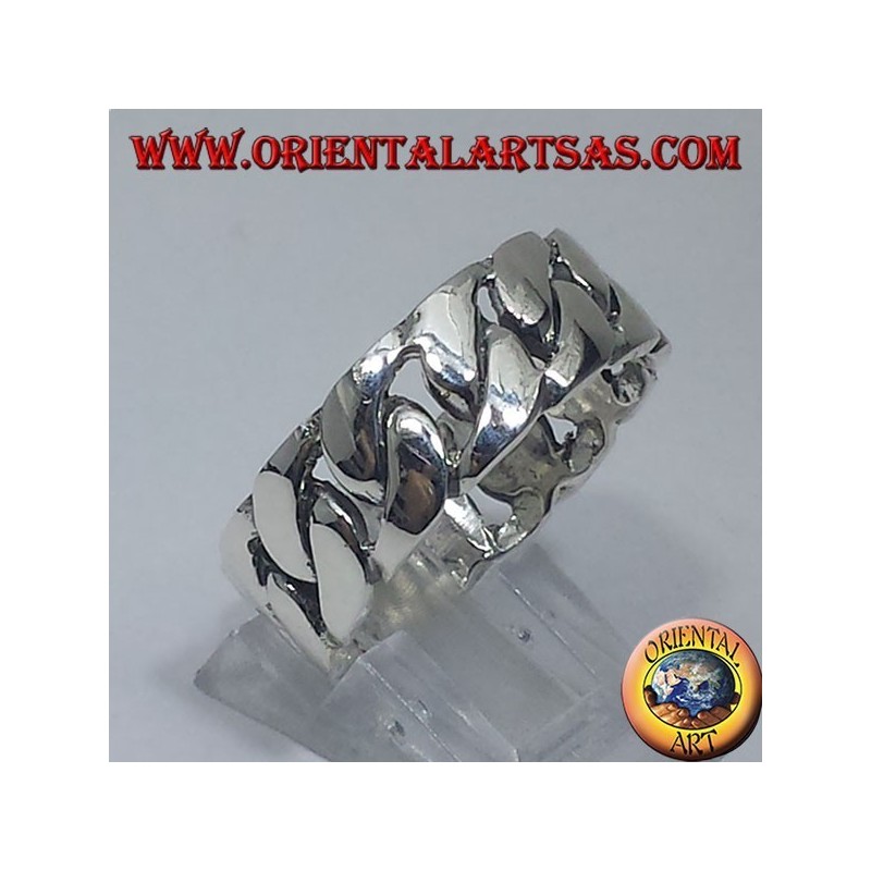 anillo de plata, de final de cadena