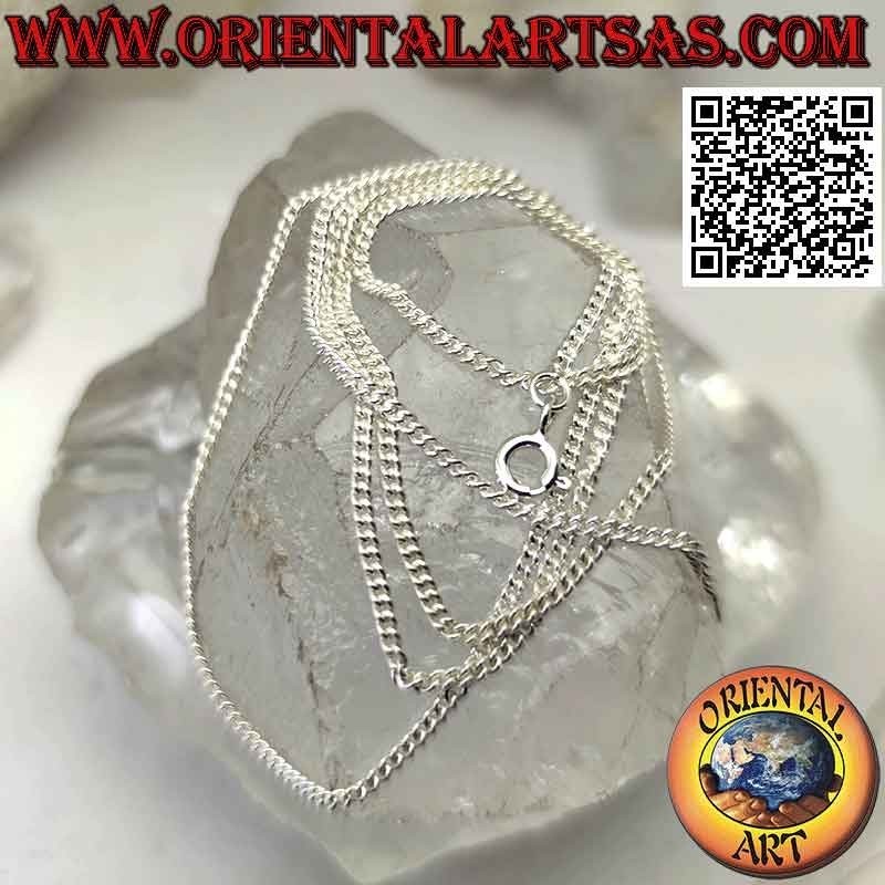 925 ‰ silver chain necklace, with groumette chain