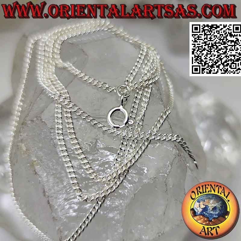 Collier chaîne en argent 925‰, avec chaîne grumette