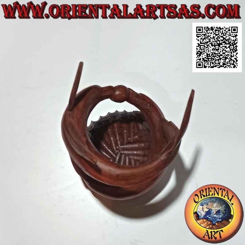 copy of Escultura de soporte de botella de un par de delfines en espiral en juego envolvente