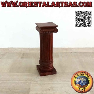 Column (backsplash) with capital in imperial style in teak wood (60 cm)