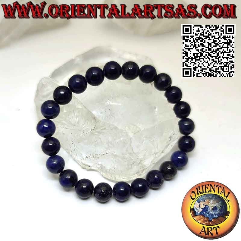 8mm Natural Lapis Lazuli Stretch Bracelet