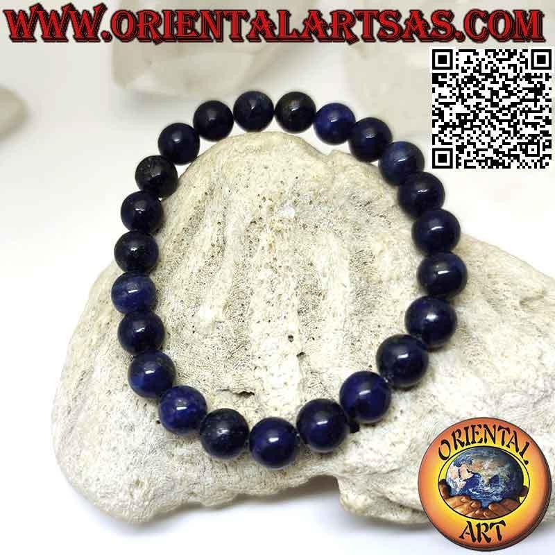 Bracelet Lapis Lazuli Naturel 8mm Élastique | Élégance