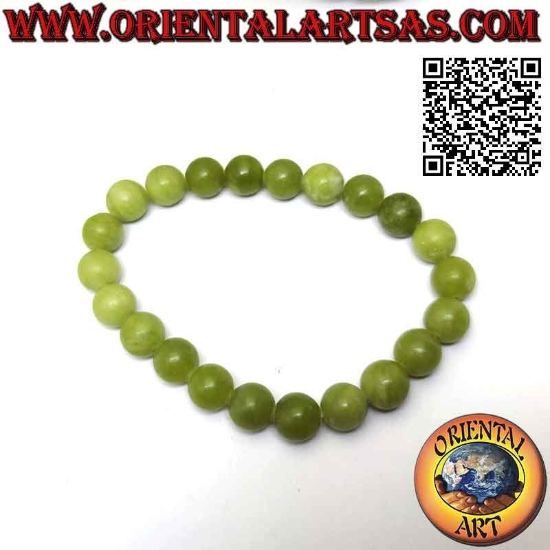 Natur Jade Armband Grün 8mm – Elastisch