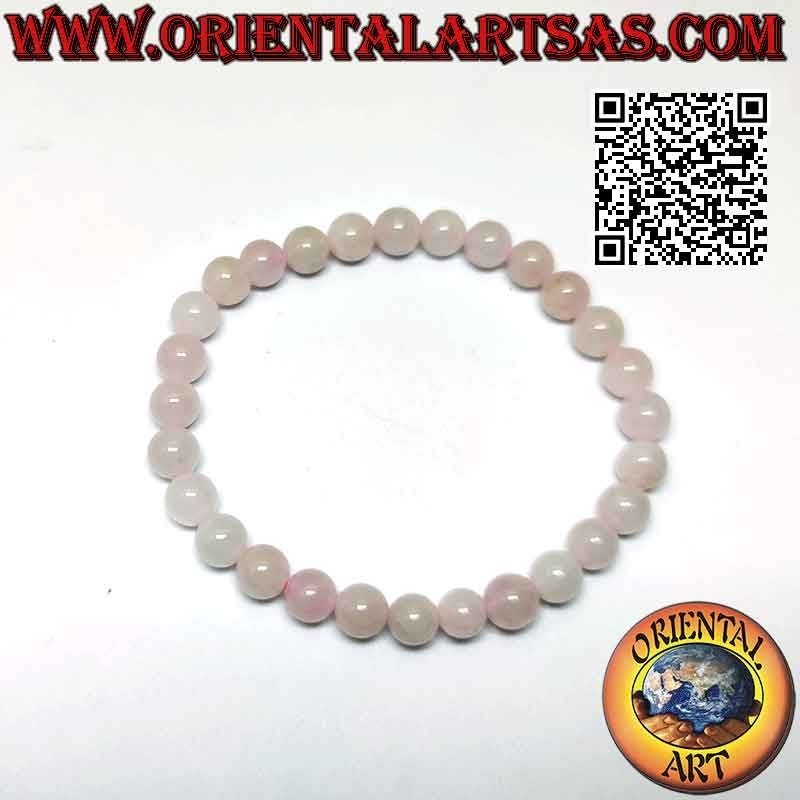 Rosenquarz Armband 6mm | Elastisch | Naturstein