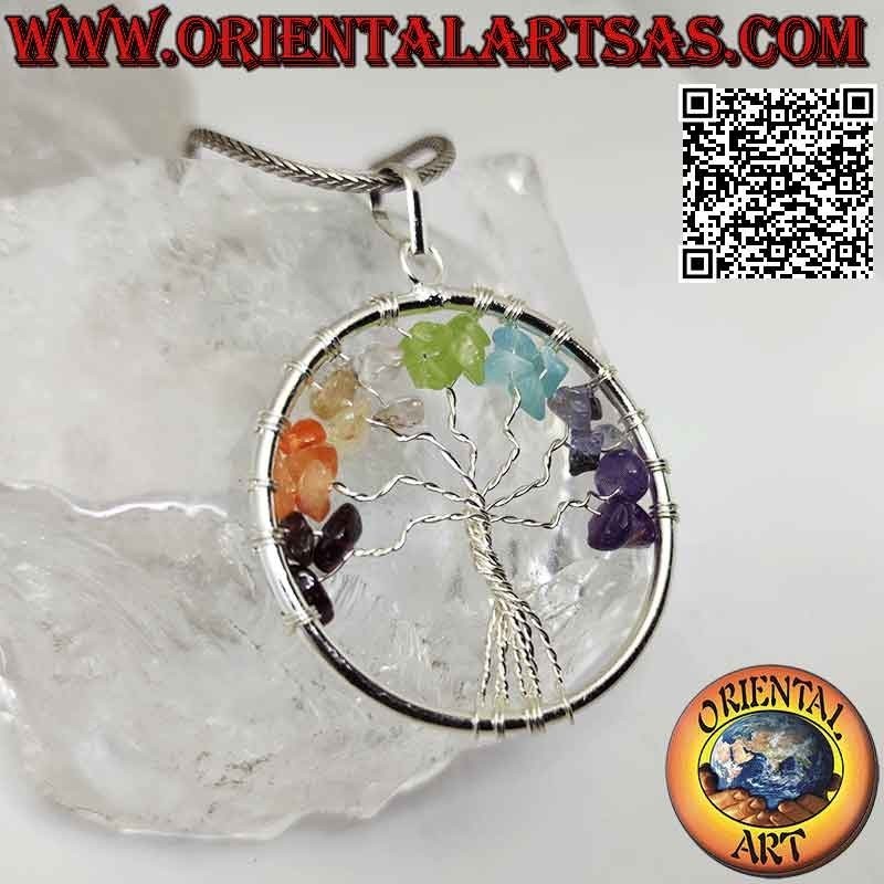 Ciondolo 7 Chakra Albero della Vita Anallergico | Oriental Art