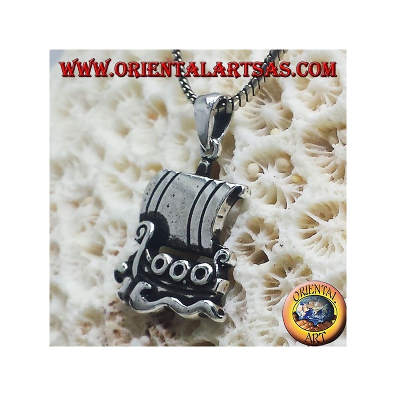Colgante de plata, Barco de vela Drakkar Vikingo