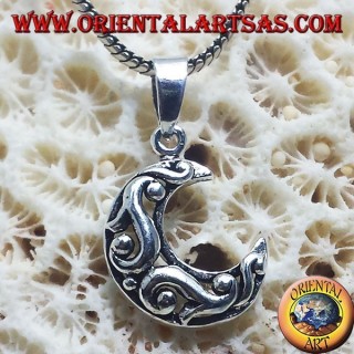 Silber Anhänger, Celtic Mond