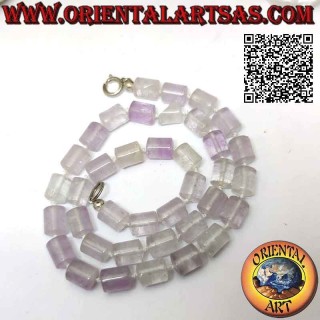 Collier Cylindres Améthyste Roulée Argent | Oriental Art