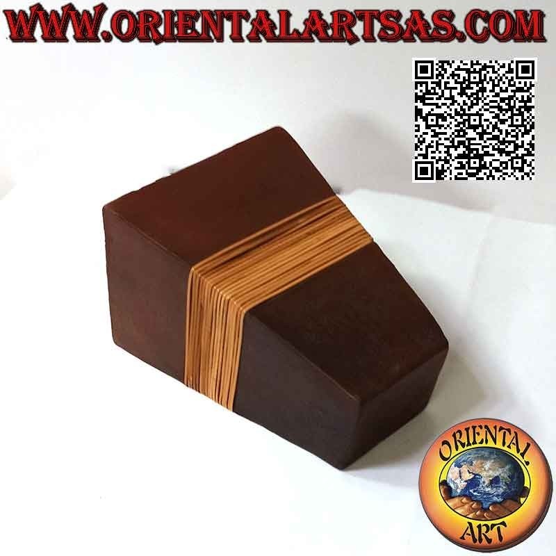 Traditionelle Lombok rechteckige Blumenvase und Weidendraht, handgefertigt (23 cm und 18x15 cm)