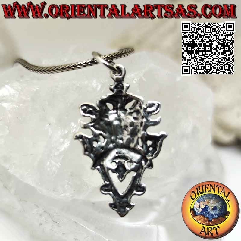 Pendentif en argent en forme de "l'Homme Vert" (figure celtique symbole de force vitale)