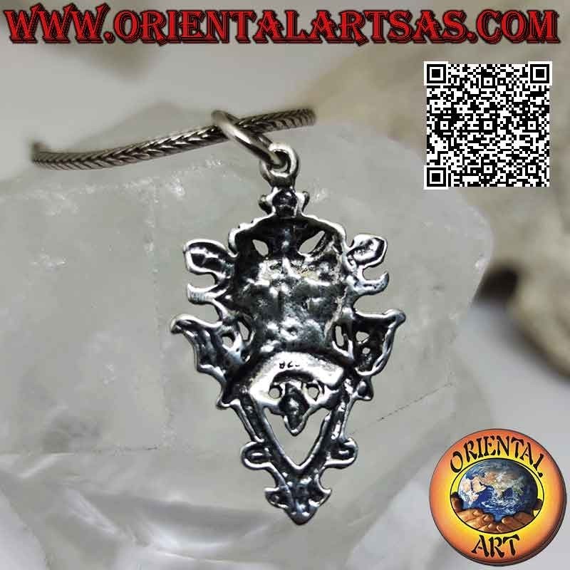 Pendentif en argent en forme de "l'Homme Vert" (figure celtique symbole de force vitale)