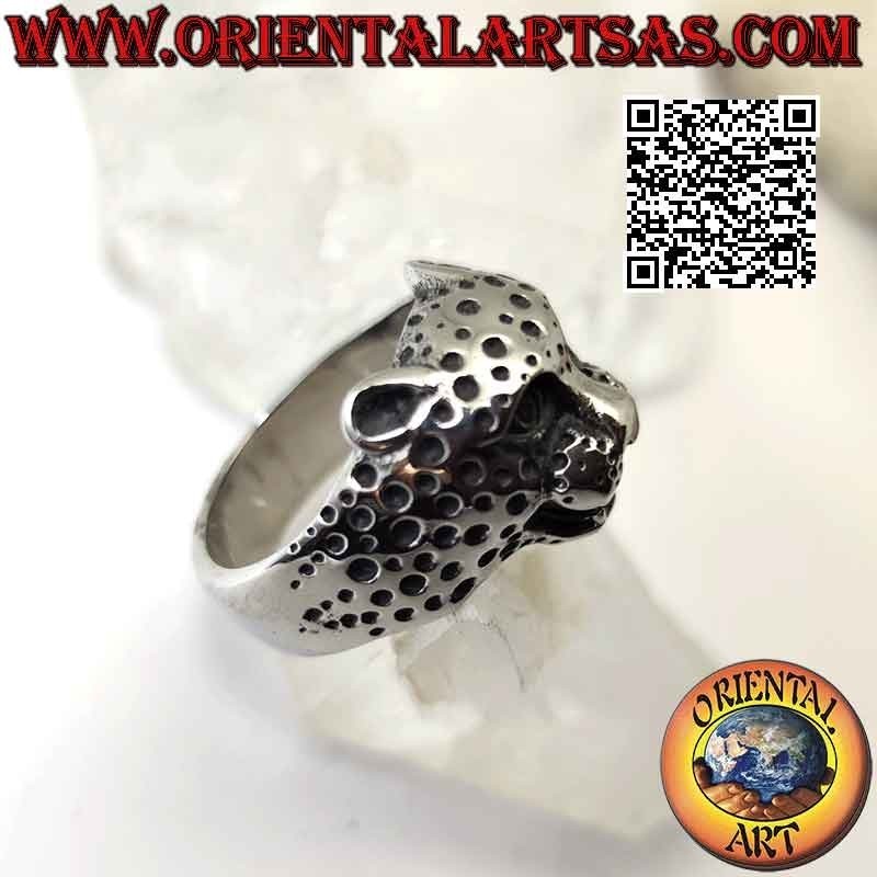 copy of Bague en acier chirurgical (316L), en forme de tête de panthère