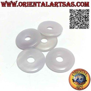 Colgante disco/donut en amatista claro de 30 mm. Ø (cable incluido)