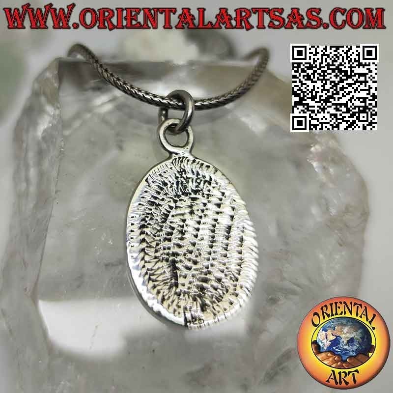 Pendentif en argent, bouclier grec - romain en écaille de tortue