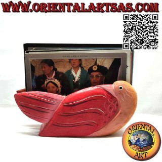 Portacartas / servilletero pintado a mano en forma de cisne