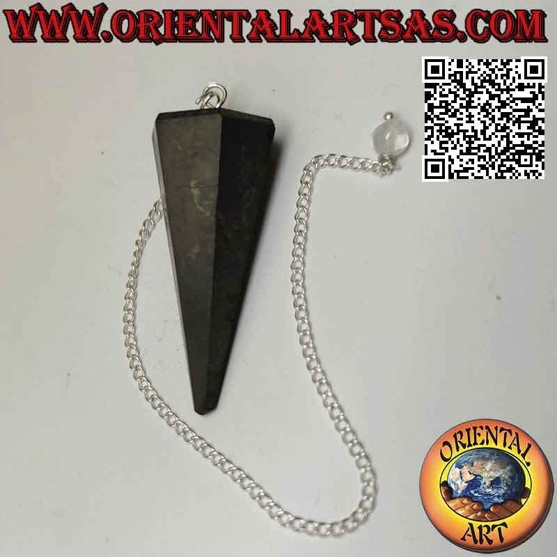 Péndulo de Obsidiana Negra Facetado Puntiagudo | Protección