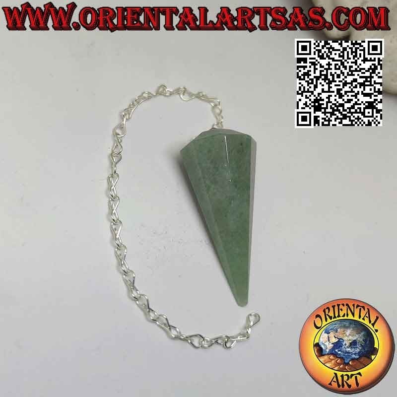 Pendule Aventurine Verte Facetté | Harmonie & Chance