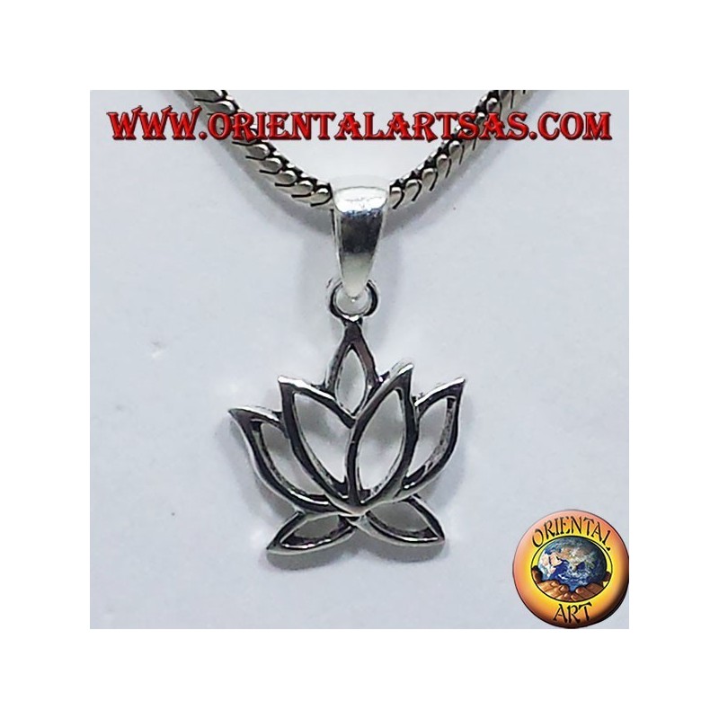 Silber Anhänger Lotus