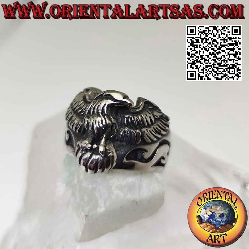 Ring aus Chirurgenstahl (316L), mit Dreivierteladler