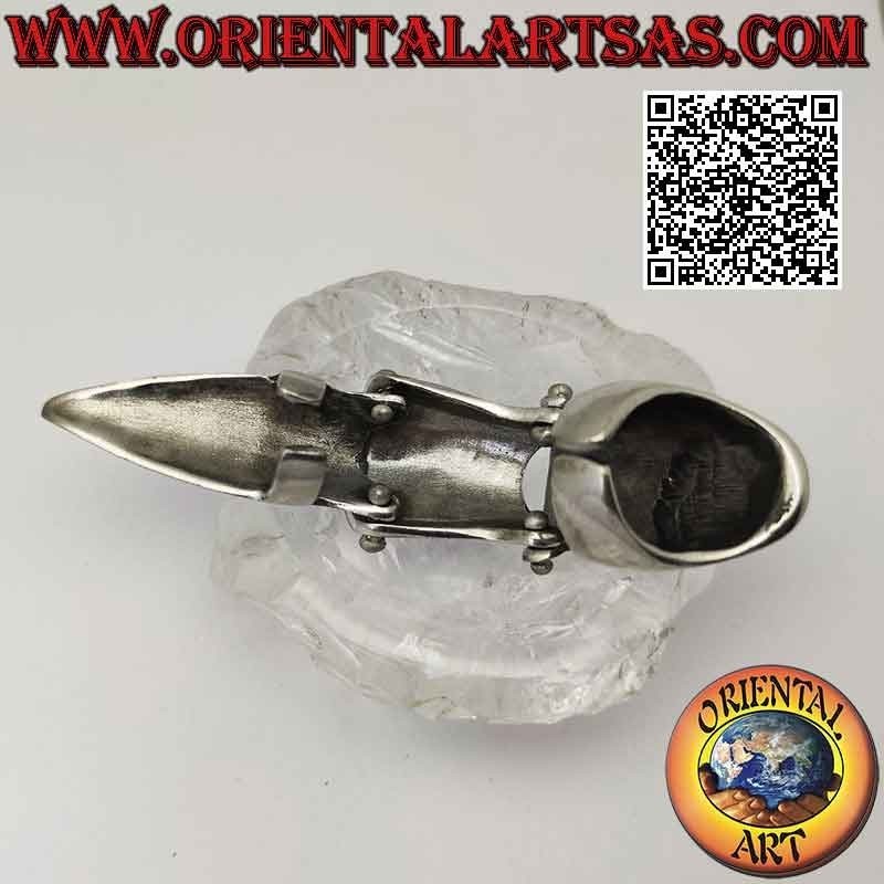 Anillo de acero quirúrgico (316L), armadura maciza con triple diosa grabada (ajustable)