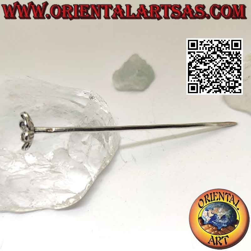 Épingle à cheveux en argent 925 ‰ avec fleur décorative