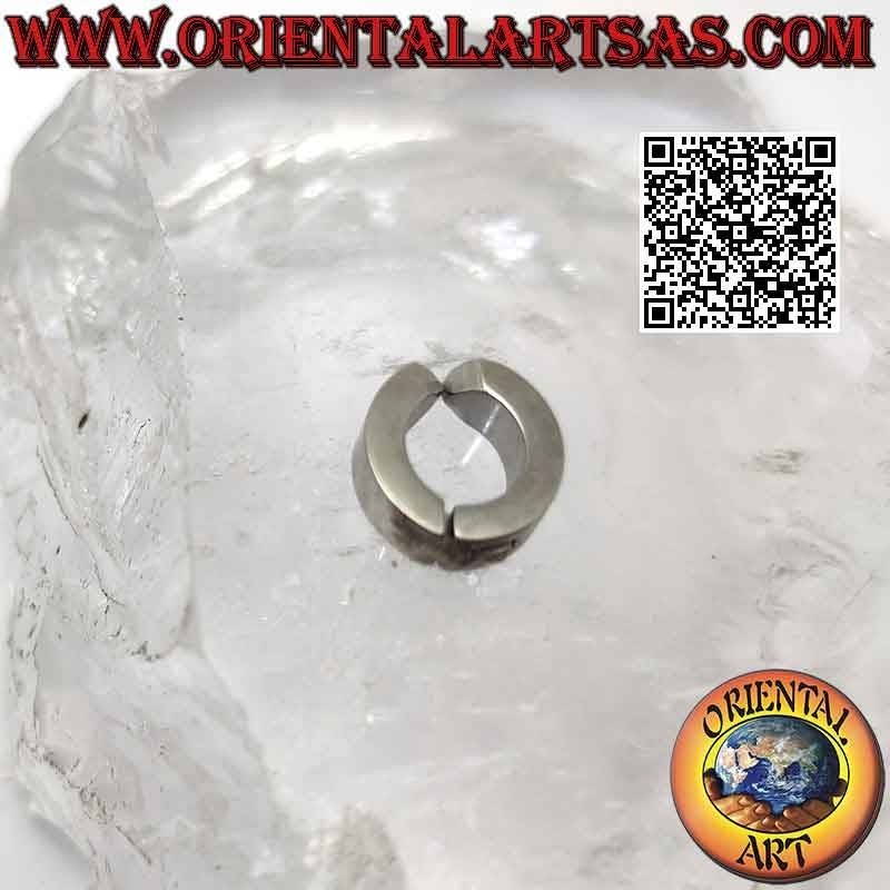 Boucles d'oreilles en acier chirurgical (316L), 4 créoles carrées 12 mm (sans trou)