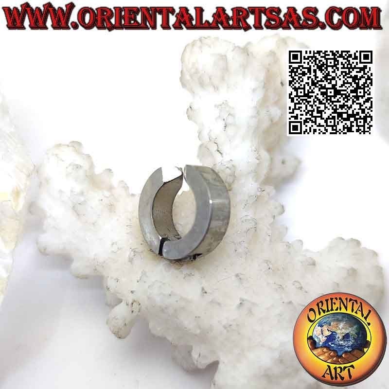 Boucles d'oreilles en acier chirurgical (316L), 4 créoles carrées 12 mm (sans trou)