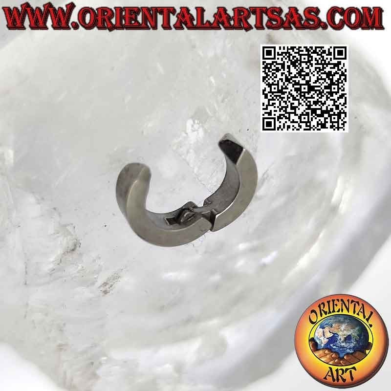 Surgical steel earrings (316L), 4 x 12 mm square hoops (without hole)