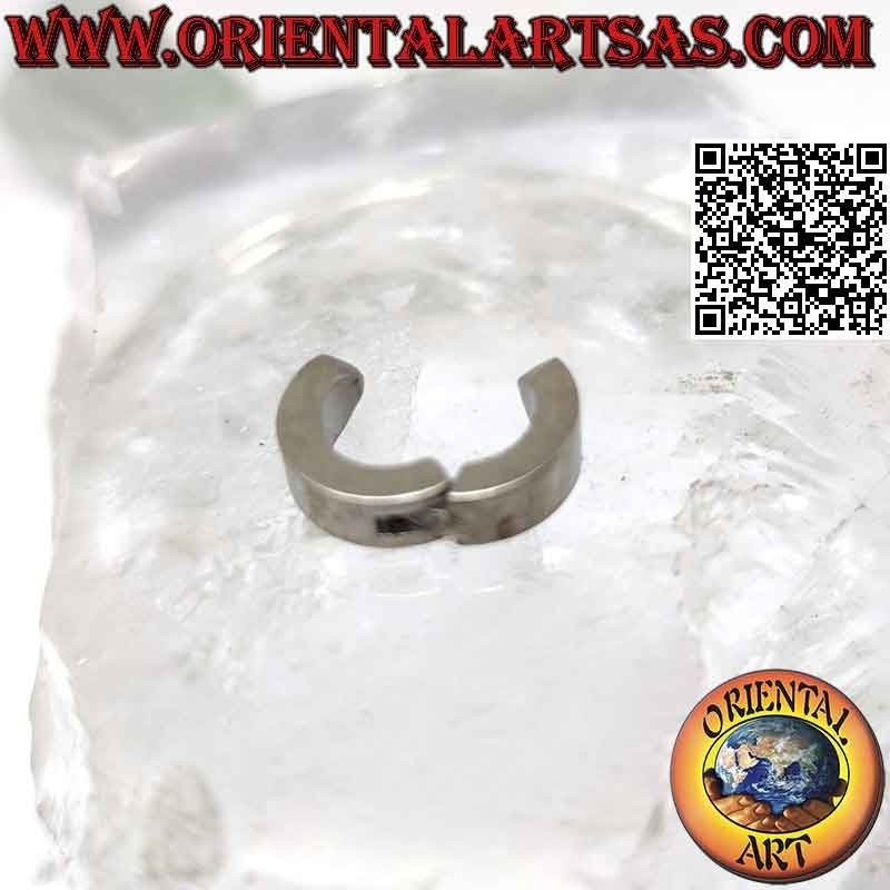 Surgical steel earrings (316L), 4 x 12 mm square hoops (without hole)