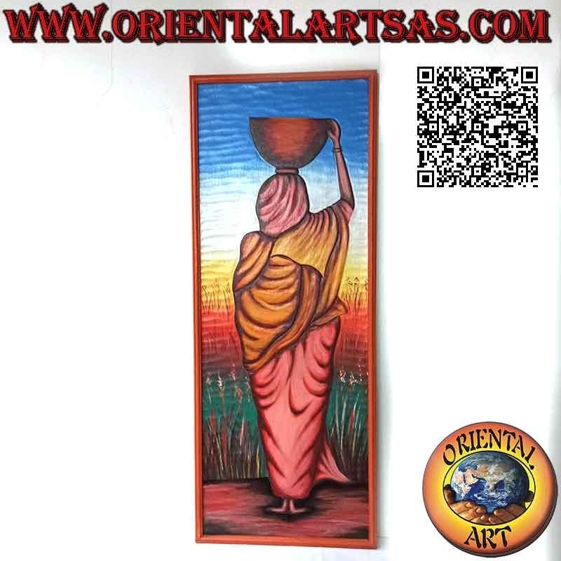 Quadro Rajasthan Dipinto a Mano “La Donna Idrovora”