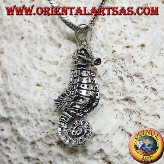 Pendentif en argent Hippocampe hippocampe en mouvement