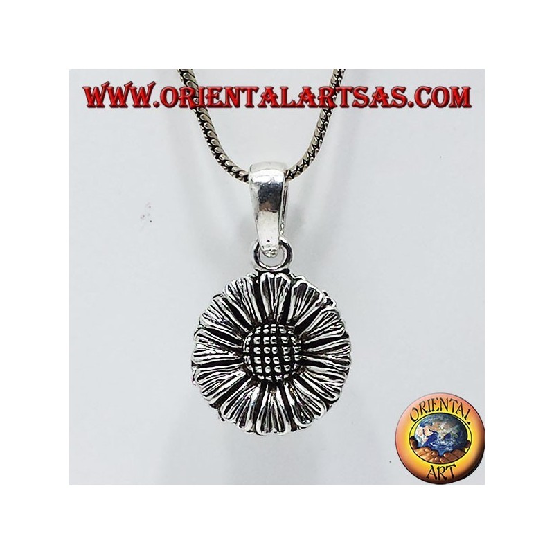 ciondolo in argento girasole