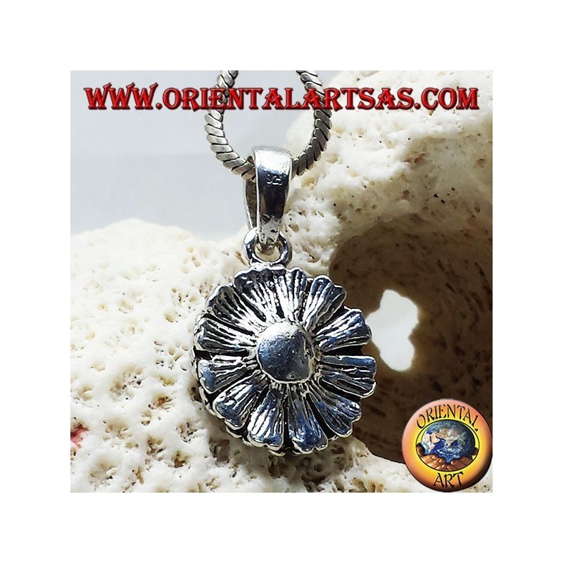 Sunflower Anhänger in Silber