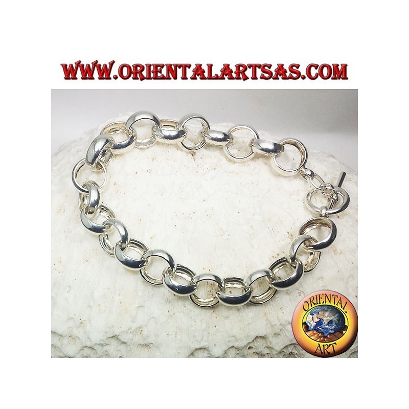 Silber-Armband mit Ringen