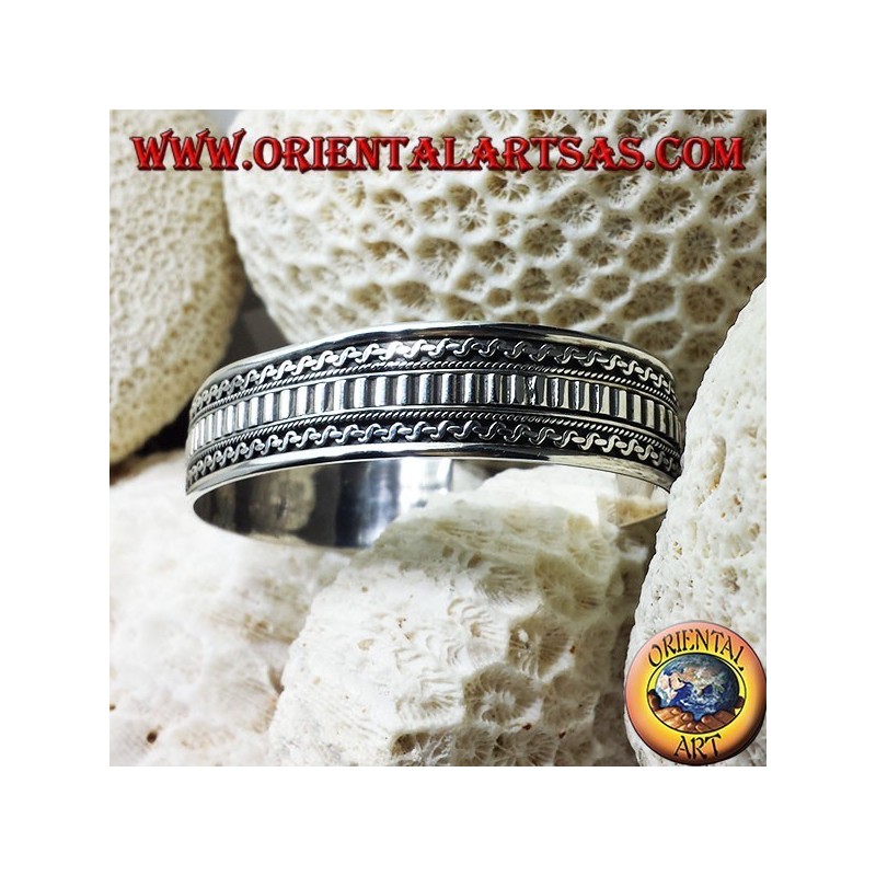 Bracciale in argento, fatto a mano etnico