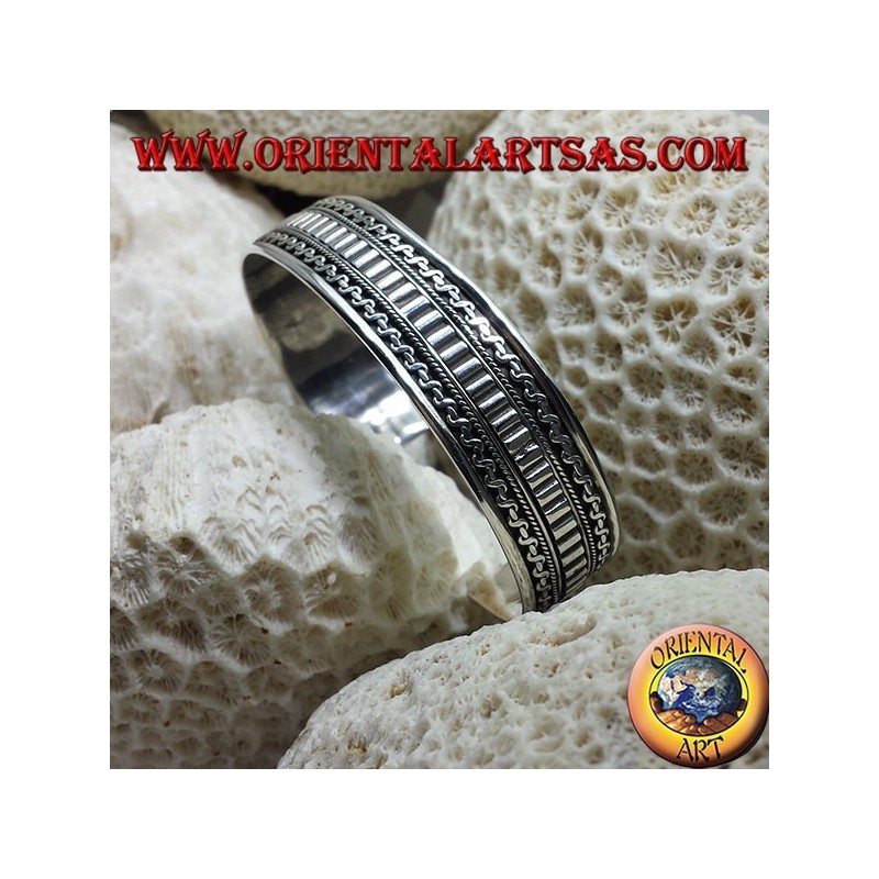 Bracciale in argento, fatto a mano etnico