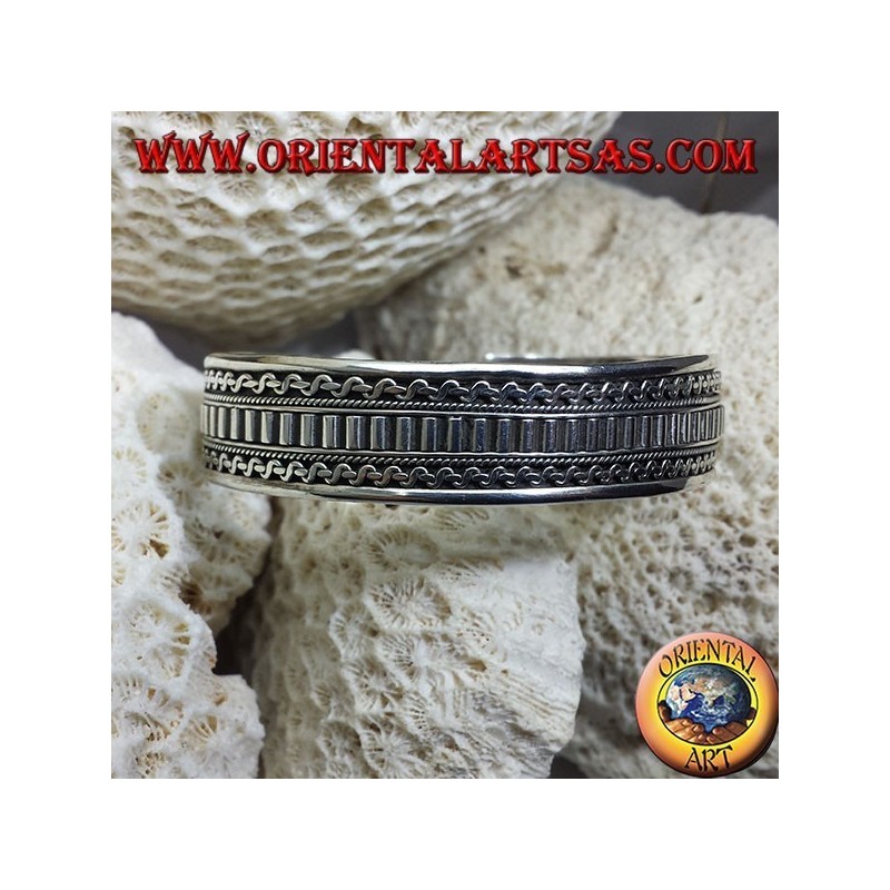 Bracciale in argento, fatto a mano etnico