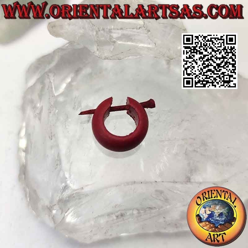 Pendientes de aro de madera clásicos de 14 mm, de color