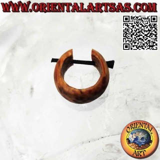 Orecchini a cerchio in legno di cocco da 14 mm