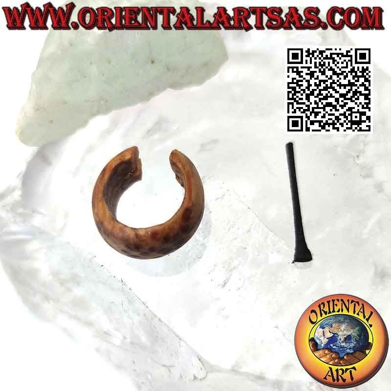 Boucles d'oreilles créoles bois de coco 14 mm