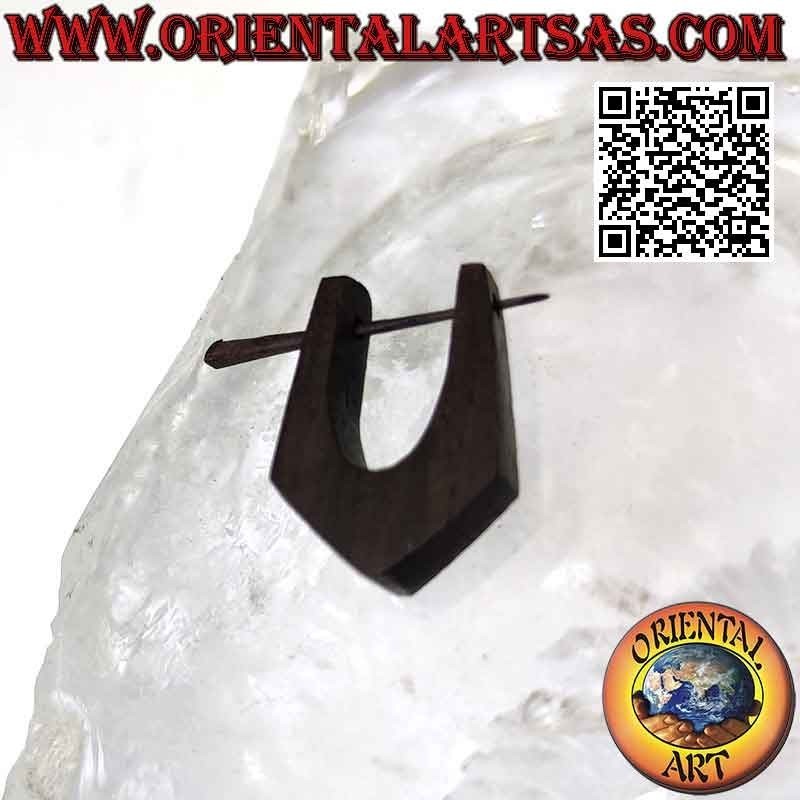 Tropfenförmige Holzcreolen, spitz