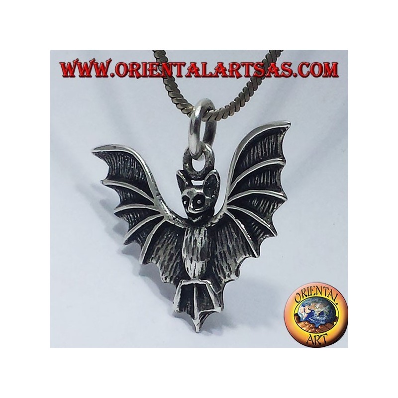 Argent bat pendentif