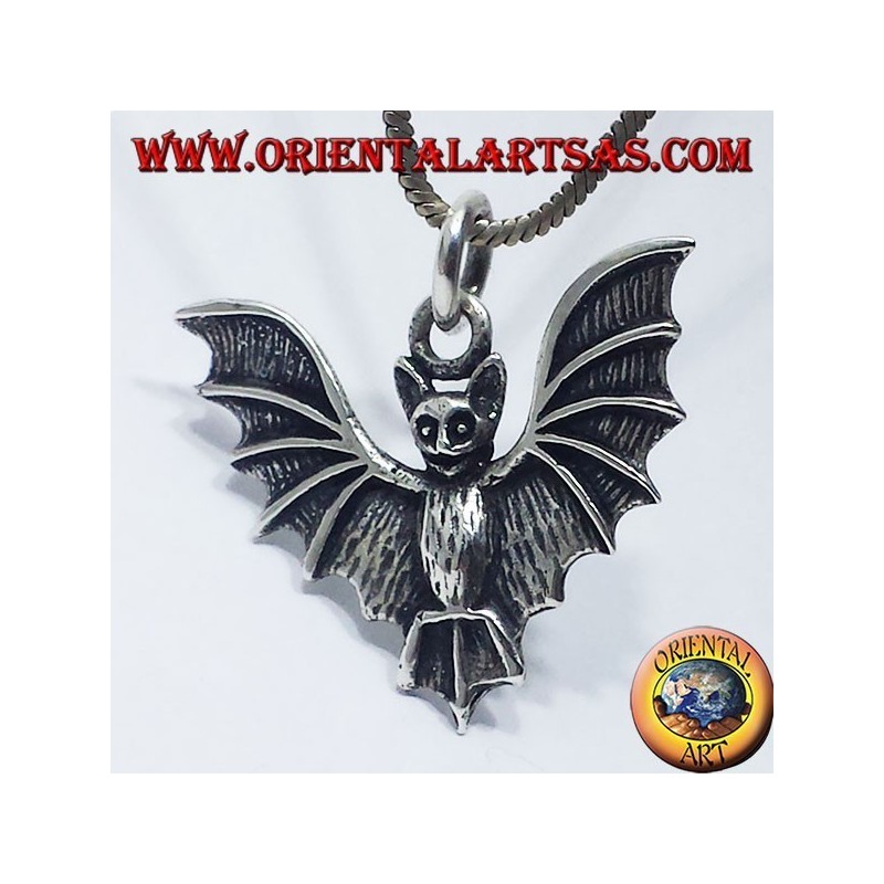 Ciondolo  in argento pipistrello 