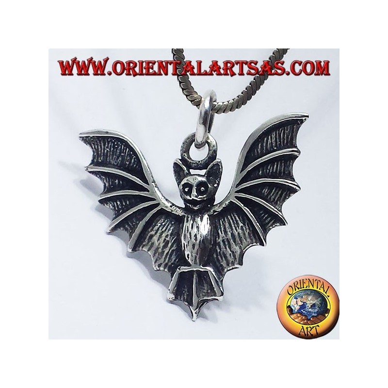 Argent bat pendentif