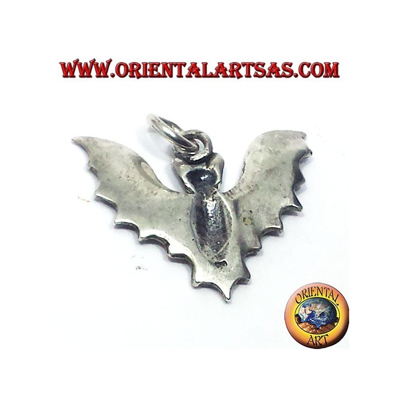 Silver pendant bat