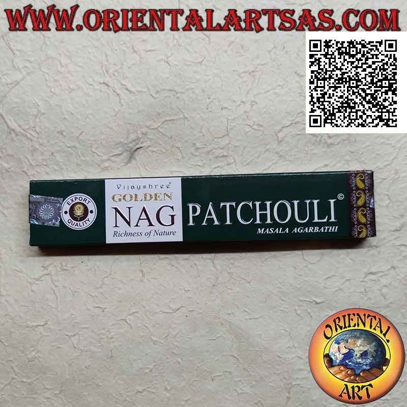 "Golden Nag" stick incense, various fragrances (hand rolled on a sandalwood stick) (15 grams)