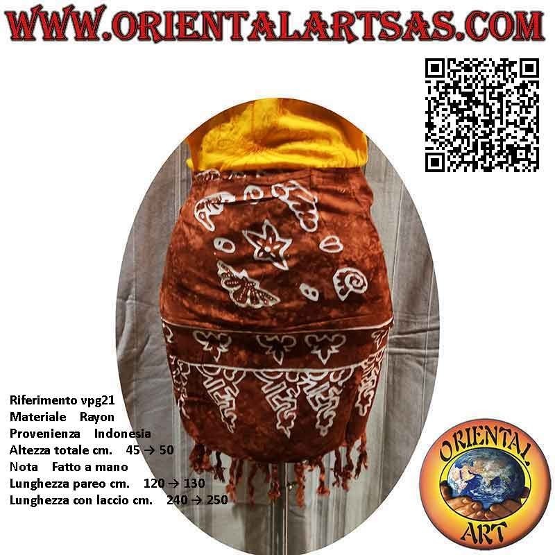 Minirock Pareo Cover-Up mit Muscheln (einfach)