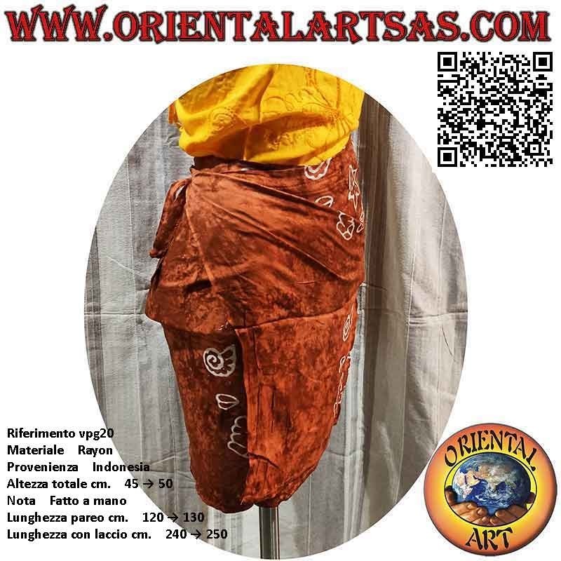 Minirock Pareo Cover-Up mit Meeresmuscheln (Fransen)