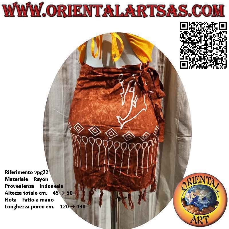 Minirock-Pareo-Vertuschung mit Delfinen (einfach)